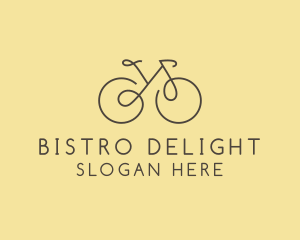 Yellow Bicycle Bike logo design