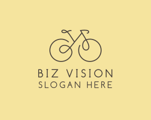 Yellow Bicycle Bike logo design