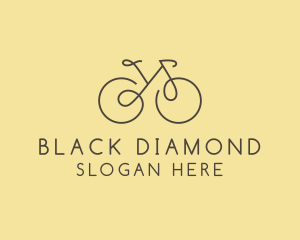 Yellow Bicycle Bike logo design