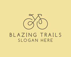 Yellow Bicycle Bike logo design