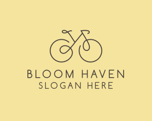 Yellow Bicycle Bike logo design