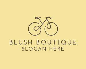 Yellow Bicycle Bike logo design