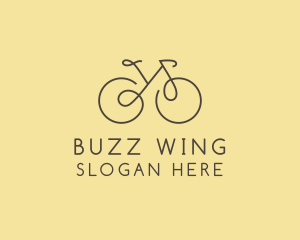 Yellow Bicycle Bike logo design