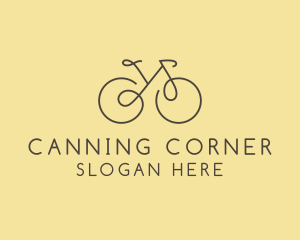 Yellow Bicycle Bike logo design