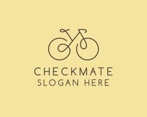 Yellow Bicycle Bike logo design