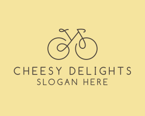 Yellow Bicycle Bike logo design