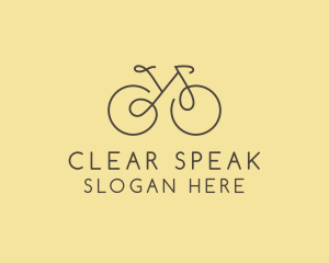 Yellow Bicycle Bike logo design