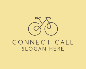 Yellow Bicycle Bike logo design