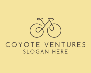 Yellow Bicycle Bike logo design