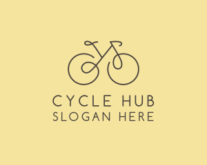 Bike - Yellow Bicycle Bike logo design