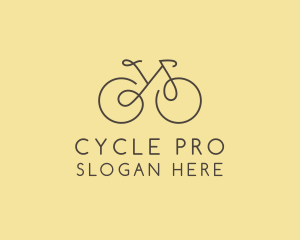 Yellow Bicycle Bike logo design