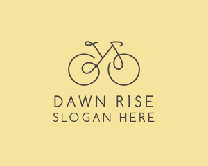 Yellow Bicycle Bike logo design