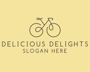 Yellow Bicycle Bike logo design