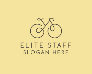 Yellow Bicycle Bike logo design