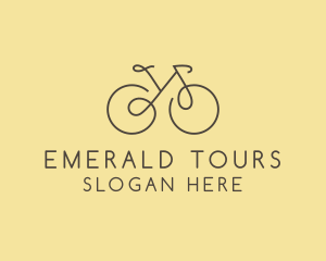 Yellow Bicycle Bike logo design