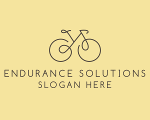 Yellow Bicycle Bike logo design