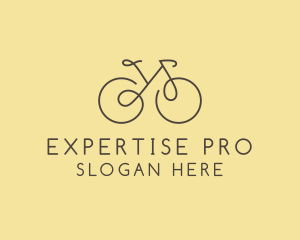 Yellow Bicycle Bike logo design