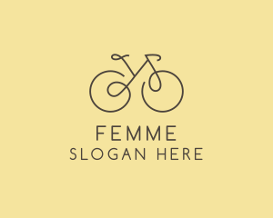 Yellow Bicycle Bike logo design