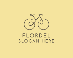 Yellow Bicycle Bike logo design