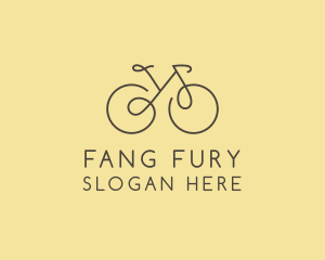 Yellow Bicycle Bike logo design