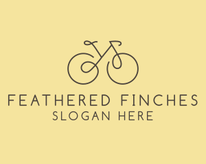 Yellow Bicycle Bike logo design