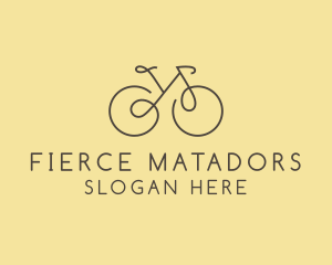 Yellow Bicycle Bike logo design