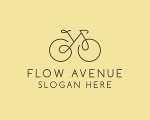 Traffic - Yellow Bicycle Bike logo design