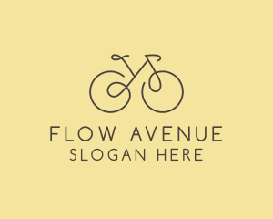 Yellow Bicycle Bike logo design