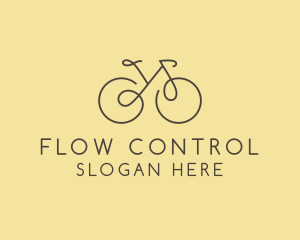 Yellow Bicycle Bike logo design