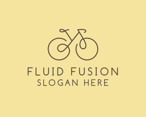 Yellow Bicycle Bike logo design