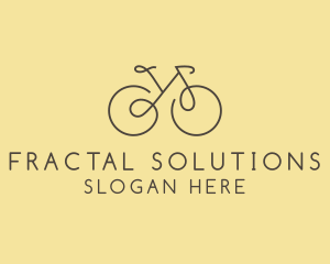 Yellow Bicycle Bike logo design