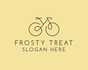 Yellow Bicycle Bike logo design