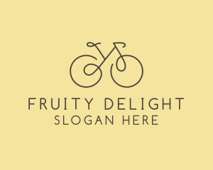 Yellow Bicycle Bike logo design