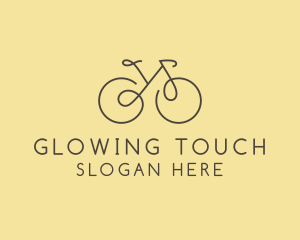 Yellow Bicycle Bike logo design