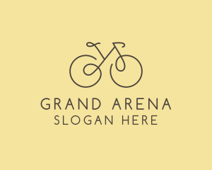 Yellow Bicycle Bike logo design