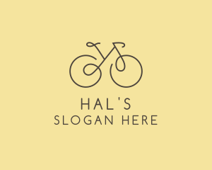 Yellow Bicycle Bike logo design