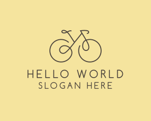 Yellow Bicycle Bike logo design