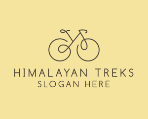 Yellow Bicycle Bike logo design