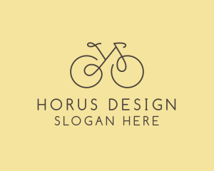 Yellow Bicycle Bike logo design