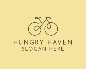 Yellow Bicycle Bike logo design