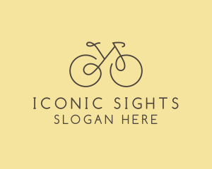 Yellow Bicycle Bike logo design