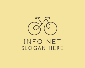 Yellow Bicycle Bike logo design