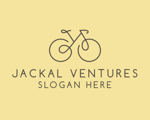 Yellow Bicycle Bike logo design