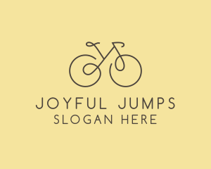 Yellow Bicycle Bike logo design