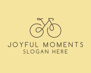 Yellow Bicycle Bike logo design