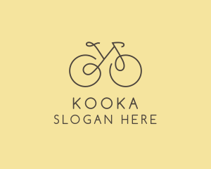 Yellow Bicycle Bike logo design