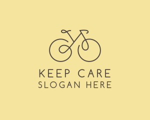 Yellow Bicycle Bike logo design