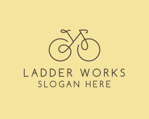 Yellow Bicycle Bike logo design