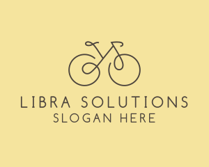 Yellow Bicycle Bike logo design