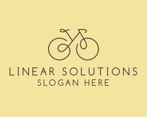 Yellow Bicycle Bike logo design